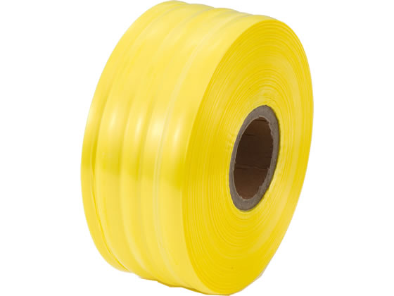 紺屋商事 PEレコード巻テープ 50mm×500m 黄 00720003 1巻(ご注文単位1巻)【直送品】