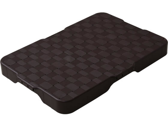 YAMAZEN 家庭用平台車 ホームキャリーライト ダークブラウン 1個(ご注文単位1個)【直送品】