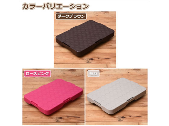 YAMAZEN 家庭用平台車 ホームキャリーライト ダークブラウン 1個(ご注文単位1個)【直送品】