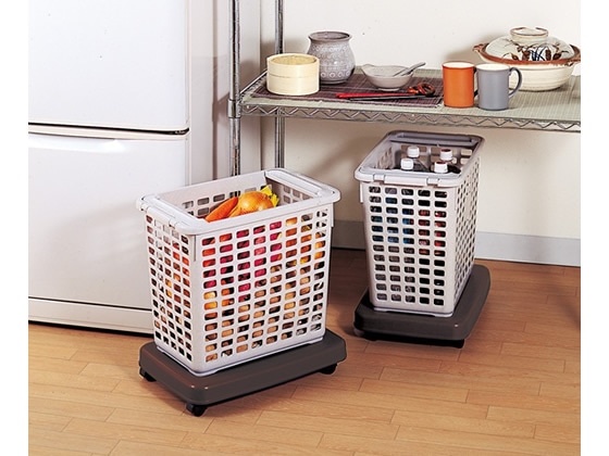 サンコープラスチック ラクゴロ L 耐荷重28kg ダークブラウン 1台(ご注文単位1台)【直送品】