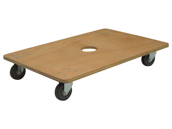 ナンシン 合板平台車200kg荷重 WD-609-4 1台(ご注文単位1台)【直送品】