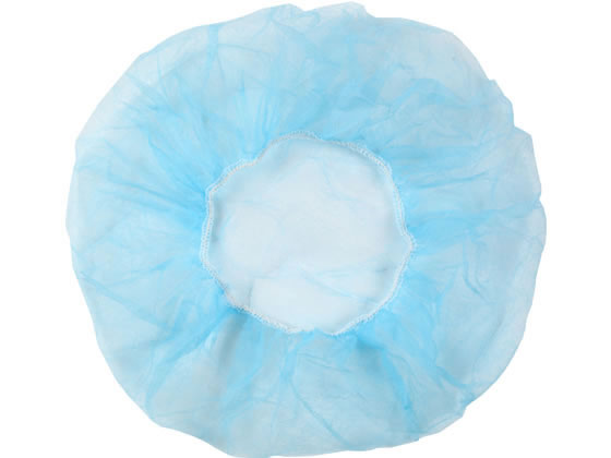 伊藤忠 不織布キャップ ブルー 100枚 XCB-2 1袋(ご注文単位1袋)【直送品】
