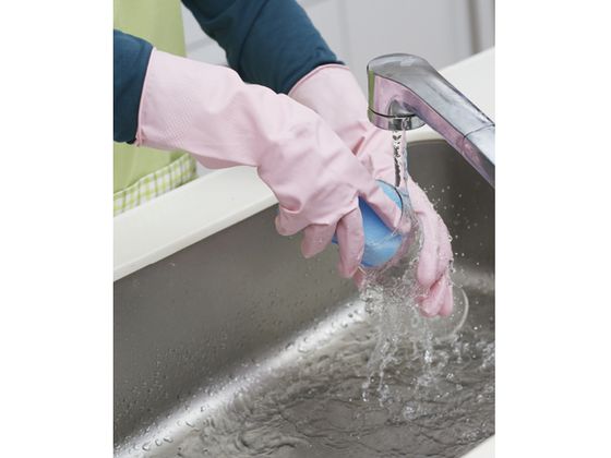 トワロン 天然ゴム手袋 天然ゴム中あつ手 ピンク M 228-M 1双(ご注文単位1双)【直送品】