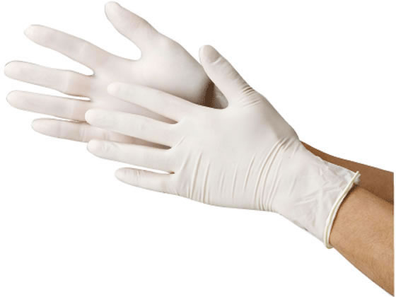 川西工業 天然ゴム使いきり極薄手袋 粉付M100枚 #2133 1箱(ご注文単位1箱)【直送品】