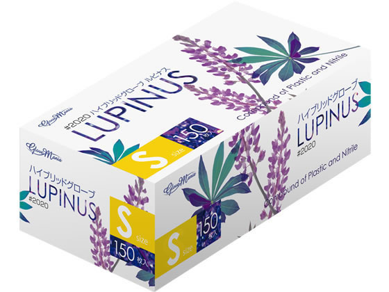 川西工業 Hybrid Glove ルピナス パープル S 150枚 #2020 1箱(ご注文単位1箱)【直送品】