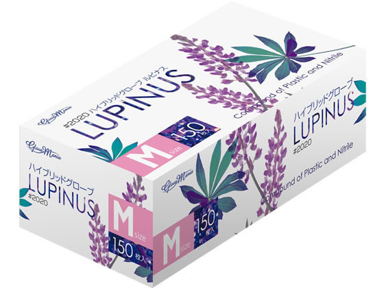 川西工業 Hybrid Glove ルピナス パープル M 150枚 #2020 1箱(ご注文単位1箱)【直送品】