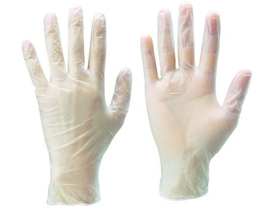 ビニール使い捨て手袋 NO806 ナイスハンドお手軽手袋 100枚 L 1箱（ご注文単位1箱)【直送品】