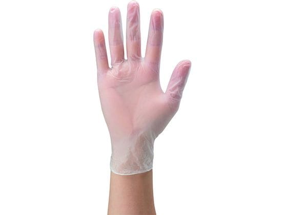 ビニール使い捨て手袋 NO806 ナイスハンドお手軽手袋 100枚 L 1箱（ご注文単位1箱)【直送品】