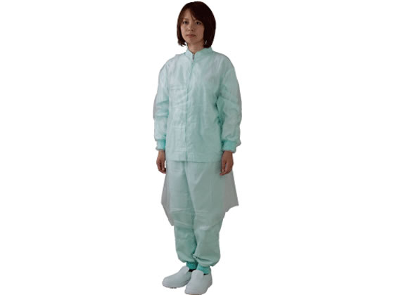 川西工業 ポリエチレン袖付エプロン クリア 10枚 #4442 1箱(ご注文単位1箱)【直送品】