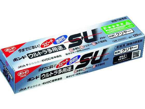 コニシ ボンドウルトラ多用途SU 120ml(箱) クリアー 04593 1本（ご注文単位1本)【直送品】