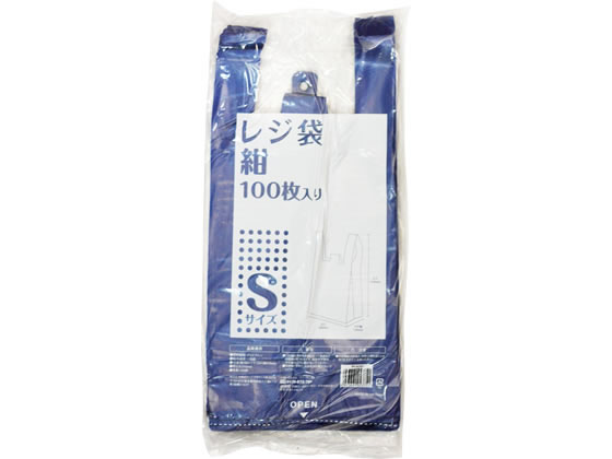伊藤忠 レジ袋 紺 S 100枚 IRLM-NS 1パック(ご注文単位1パック)【直送品】