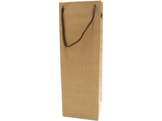 スーパーバッグ ボトル用手提袋 KRAFT B-110Φ 25枚 383926 1パック(ご注文単位1パック)【直送品】