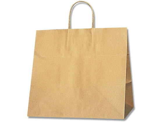 ヘイコー 手提紙袋 25チャームバッグ 25CB 34-1 未晒無地 50枚 1束(ご注文単位1束)【直送品】