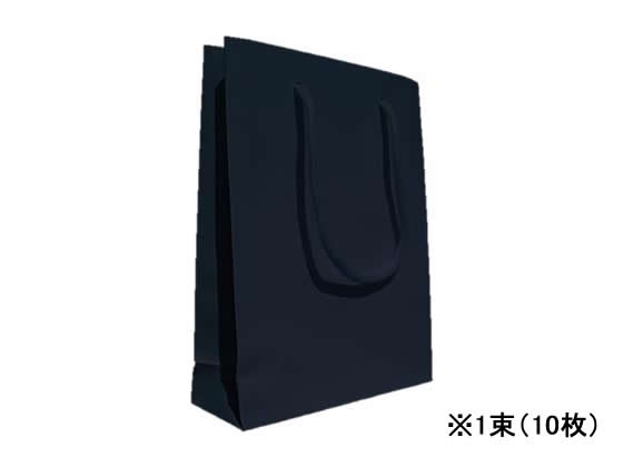 ヘイコー ブライトバッグ MM手提袋 黒 10枚 6138300 1束(ご注文単位1束)【直送品】
