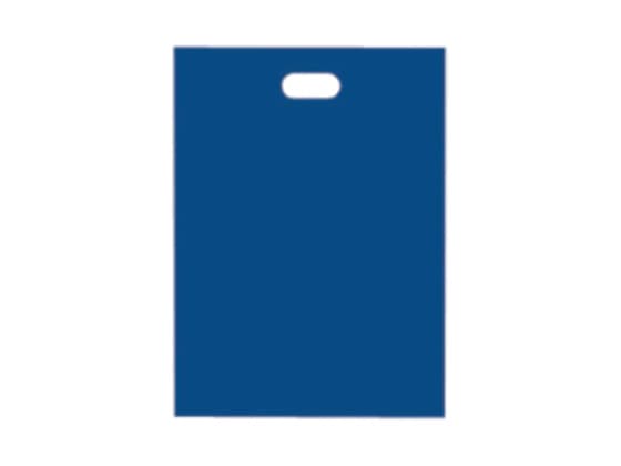 スーパーバッグ LDポリ手提袋 ネイビー M 25枚 92660310 1パック（ご注文単位1パック)【直送品】
