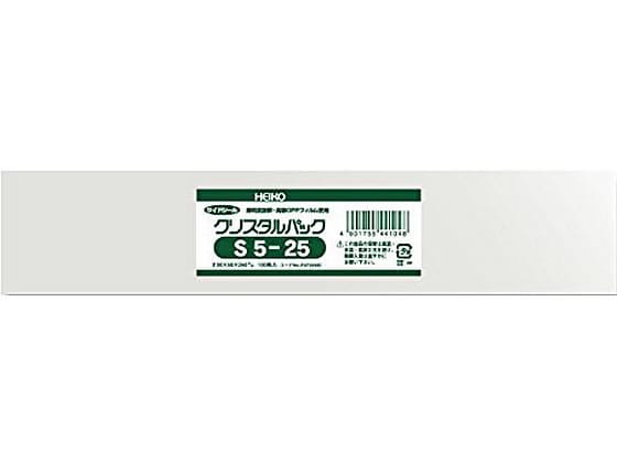 ヘイコー クリスタルパック 250×50mm S5-25 100枚 #6733400 1袋(ご注文単位1袋)【直送品】