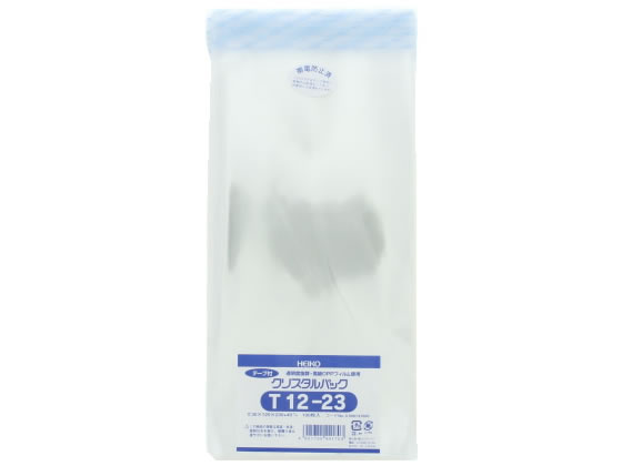 ヘイコー クリスタルパック 120×230mm 長3 100枚 T12-23 1パック（ご注文単位1パック)【直送品】