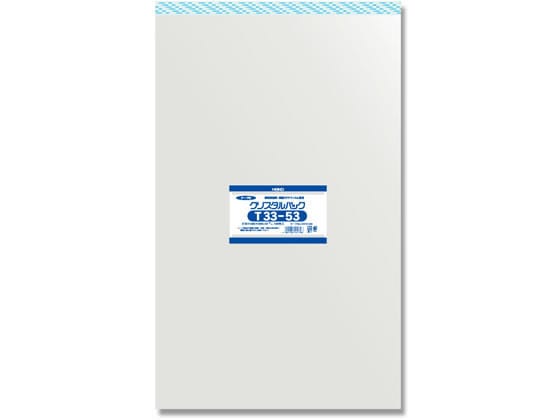ヘイコー クリスタルパック 530×330mm 100枚 T33-53 #6741400 1パック（ご注文単位1パック)【直送品】