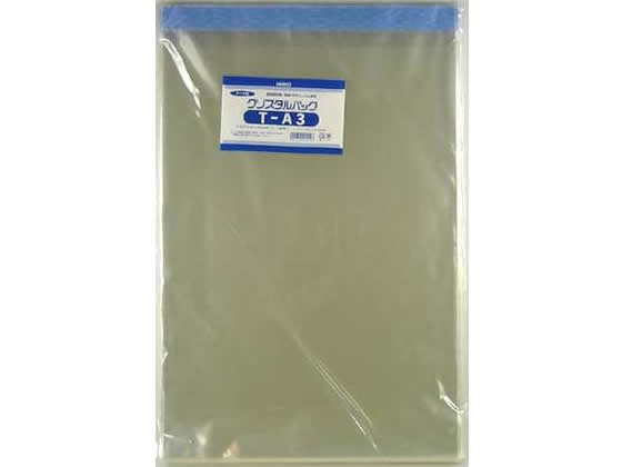 ヘイコー クリスタルパック 310×435mm T-A3 100枚 1パック(ご注文単位1パック)【直送品】