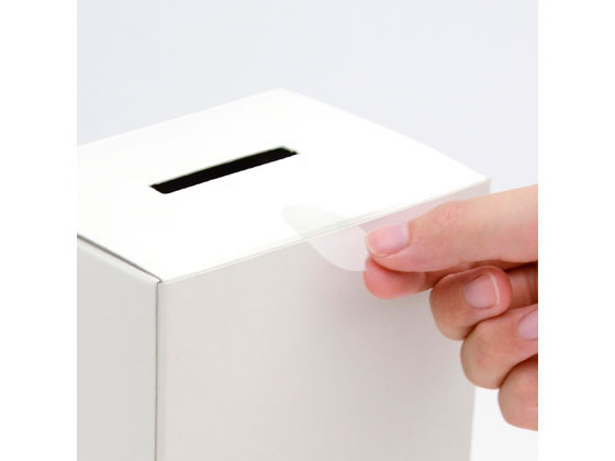 タカ印 アドテープ 楕円 透明 大(18×35mm) 500片 21-112 1巻(ご注文単位1巻)【直送品】