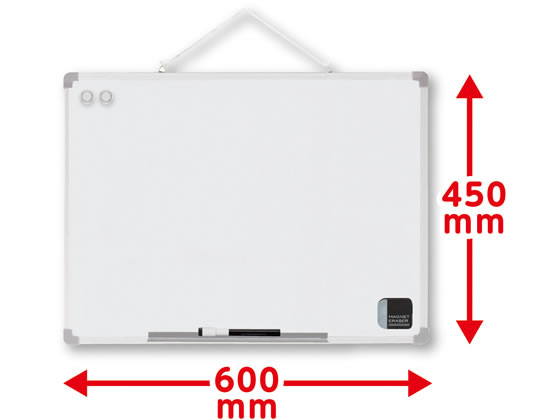 アスカ スタンドつきホワイトボード Lサイズ 600×450mm VWB078 1枚(ご注文単位1枚)【直送品】