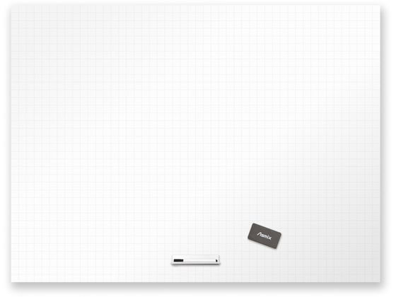 アスカ 抗菌ホワイトマグネットシート 3L 暗線 1200×900mm AWM09 1枚(ご注文単位1枚)【直送品】