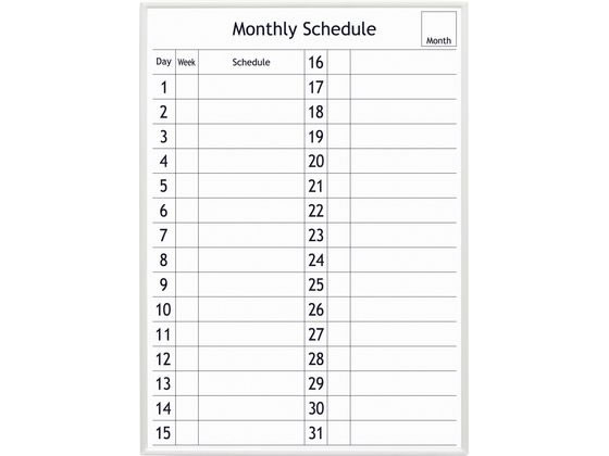 マグエックス アプライマンスリースケジュールボード MAMB-3042W-Y 1枚（ご注文単位1枚)【直送品】