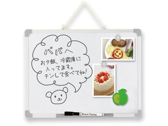 アスカ ホワイトボード Mサイズ 300×400mm VWB061 1枚(ご注文単位1枚)【直送品】