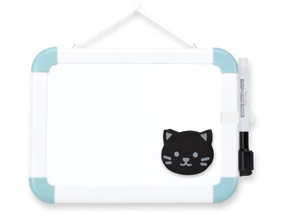 【直送品】ホワイトボード ねこ ミニ スタンドつき