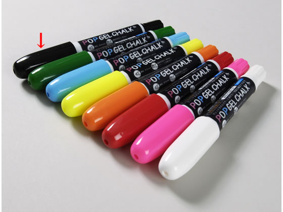 馬印 ポップゲルチョーク 黒 BPG-K 1本(ご注文単位1本)【直送品】