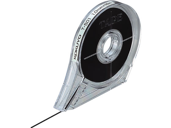コクヨ 罫線引きテープ 幅1mm ホワイトボード用 黒 T-501 1巻(ご注文単位1巻)【直送品】