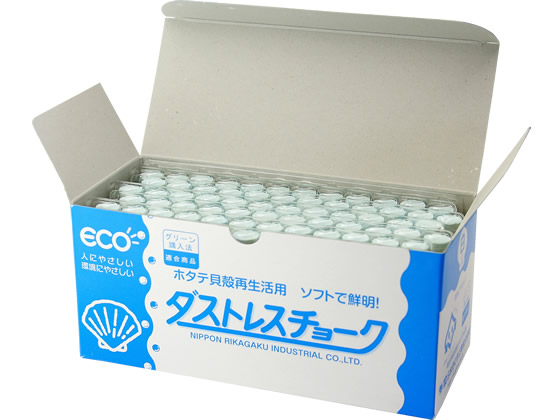 日本理化学工業 ダストレスチョーク 72本 白 DCC-72-W 1箱(ご注文単位1箱)【直送品】