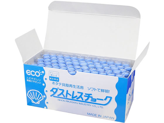 日本理化学工業 ダストレスチョーク 72本 青 DCC-72-BU 1箱(ご注文単位1箱)【直送品】