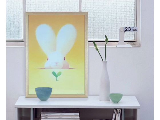 アートプリントジャパン ステインパネル〈木製フレーム〉 A1 ホワイト 1枚(ご注文単位1枚)【直送品】