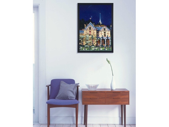 アートプリントジャパン ステインパネル〈木製フレーム〉 A2 ブラック 1枚(ご注文単位1枚)【直送品】