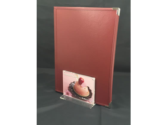 スマイル アクリルPOPホルダー付メニュースタンド 横 746398 1個(ご注文単位1個)【直送品】