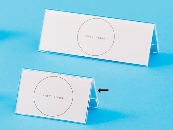 伊藤忠リーテイルリンク V型カード立て 名刺サイズ VCT-6E 947-660 1個(ご注文単位1個)【直送品】