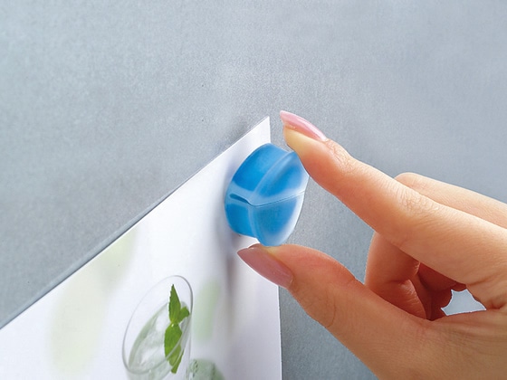 コクヨ 超強力マグネット(プニョプニョマグネット)緑・青 マク-830-3 1パック(ご注文単位1パック)【直送品】