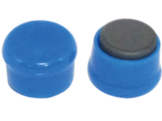 ミツヤ カラーマグネット 丸型 #10 青 20個 MR-10-BU 1パック(ご注文単位1パック)【直送品】