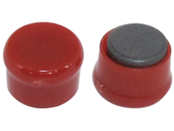 ミツヤ カラーマグネット 丸型 #10 赤 20個 MR-10-RD 1パック（ご注文単位1パック)【直送品】