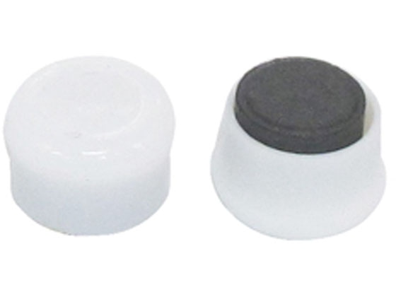 ミツヤ カラーマグネット 丸型 #10 白 20個 MR-10-WH 1パック（ご注文単位1パック)【直送品】