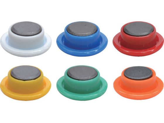 マグエックス カラーボタン 20Φ 色込み 24個 MFCB-20-24P-C 1パック（ご注文単位1パック)【直送品】