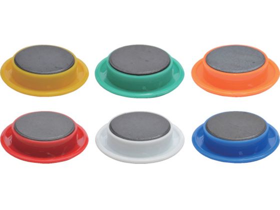 マグエックス カラーボタン 30Φ 色込み 12個 MFCB-30-12P-C 1パック(ご注文単位1パック)【直送品】