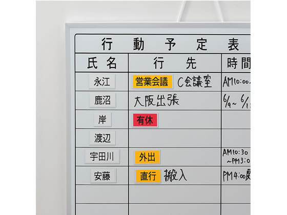 マグエックス マグネットラベル L ロールタイプ 幅27mm 5m 6個 1箱（ご注文単位1箱)【直送品】
