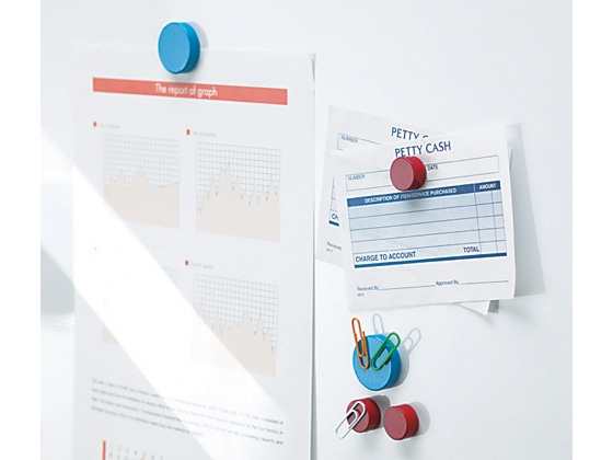 マグエックス 強力カラーマグネット 小 青 3個入 MFCM-18-3P-B 1パック(ご注文単位1パック)【直送品】