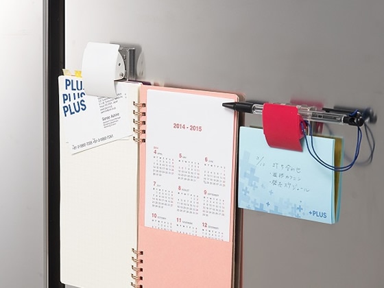 プラス マグネットクリップ 「ホールド.」 Mサイズ ホワイト CP-040MCR 1個(ご注文単位1個)【直送品】