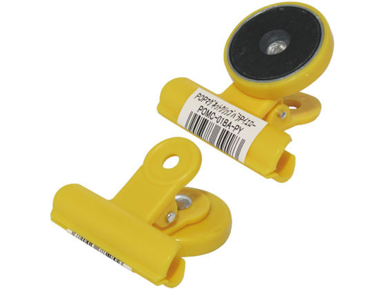 ミツヤ POPマグクリップ パステルイエロー POMC-01BA-PY 1個(ご注文単位1個)【直送品】