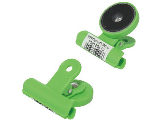 ミツヤ POPマグクリップ パステルグリーン POMC-01BA-PG 1個(ご注文単位1個)【直送品】