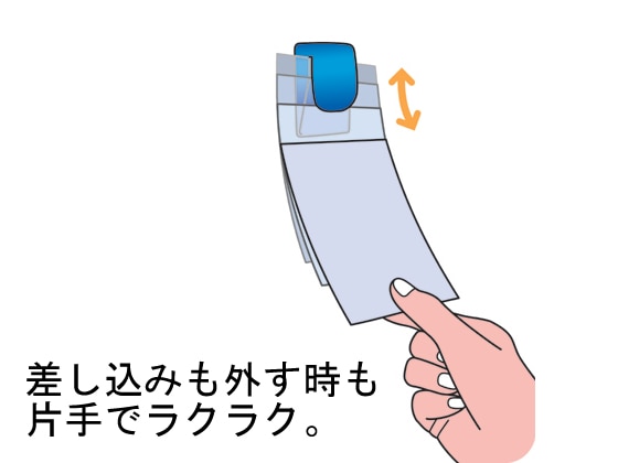 オート メモクリップ カラー マグネットタイプ 青 MC-380M 1個（ご注文単位1個)【直送品】