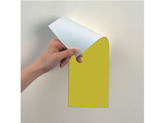 マグエックス 両面カラーシート 黄白 MSR-10YW 1枚(ご注文単位1枚)【直送品】